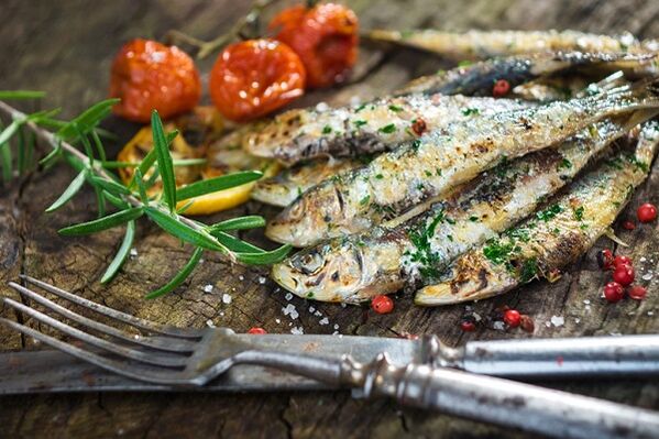 O peixe na dieta de um homem é um produto importante para uma potência duradoura