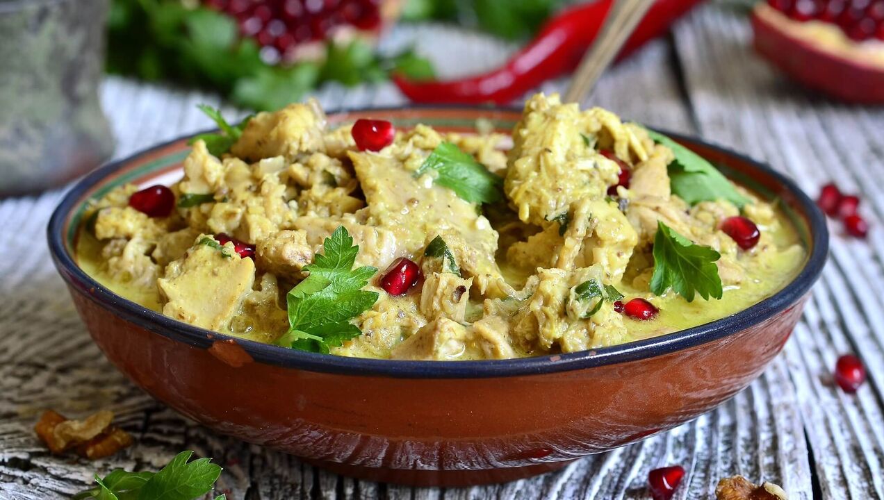 salada de nozes com romã para potência