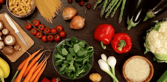 A dieta de um homem saudável