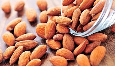 noz de amêndoa para melhorar a potência